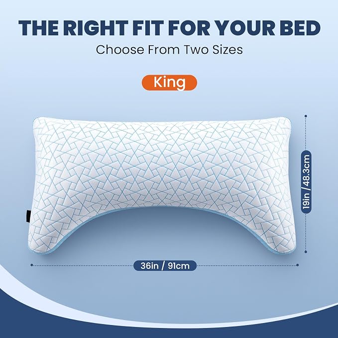 A-Pce Adjustable Pillow, King Size Bed Pillows - Image 5