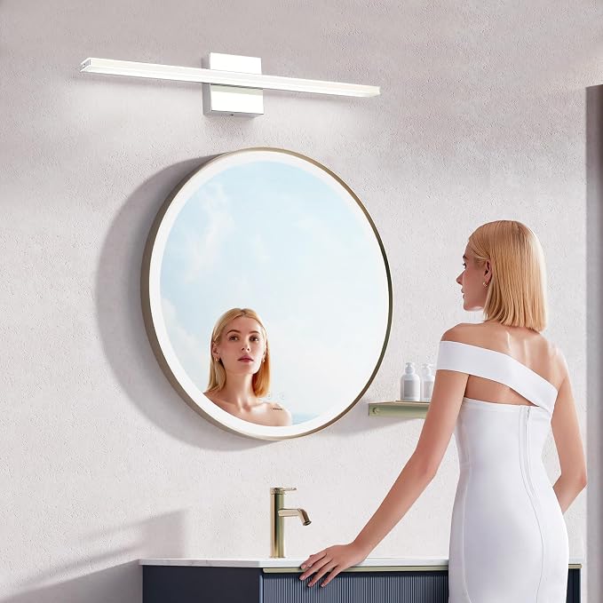 Chrome Bathroom Light Fixtures 24 Inch Bath Wall Lighting IP44 14W Vanity Lamp - Image 8