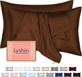 Silk Pillow Cases 2 Pack King Size by LYSHINSILKPILLOWCASES