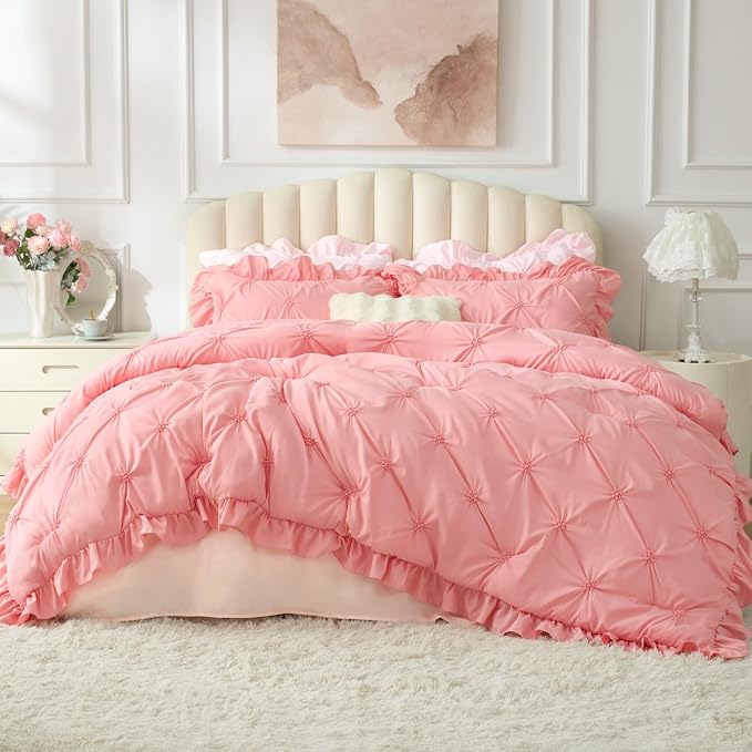 BEDELITE Pink Comforter Set Queen - Image 4