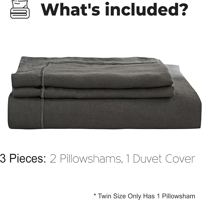 Simple&Opulence 100% Washed Linen Duvet Cover - Image 5