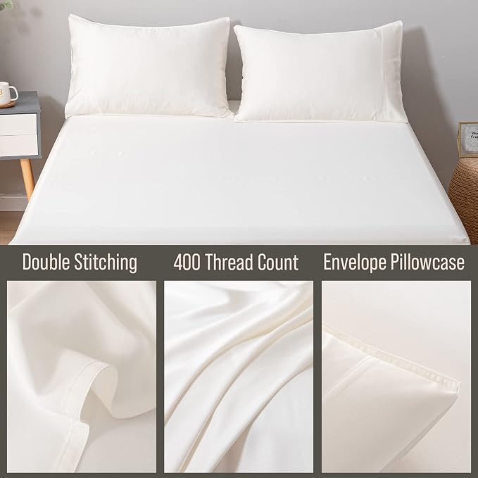 Bella Coterie | Luxury Bamboo Viscose Queen Size Pillowcase Set | 100% - Image 3