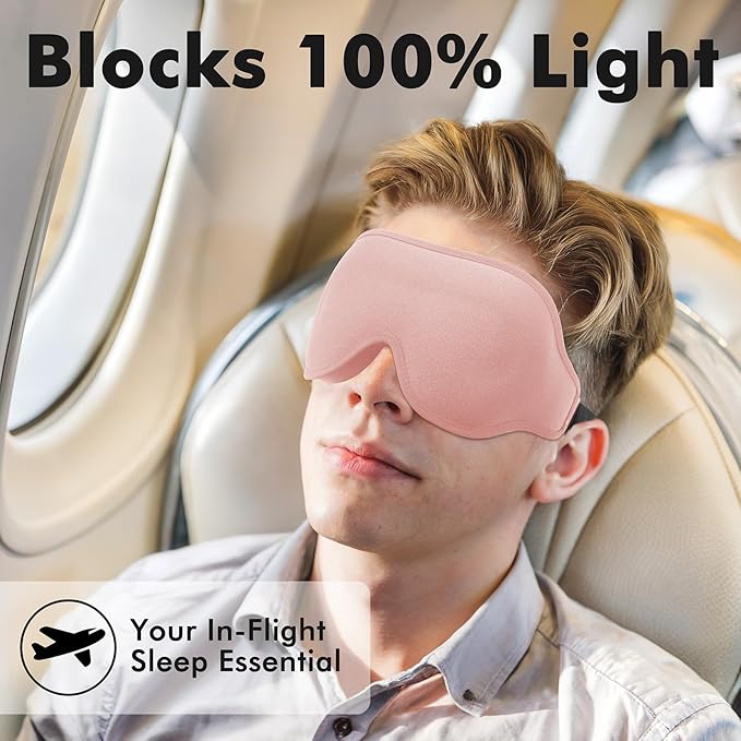 Weighted Eye Mask for Sleeping, 3D Contoured Sleep Mask Blackout - Image 5