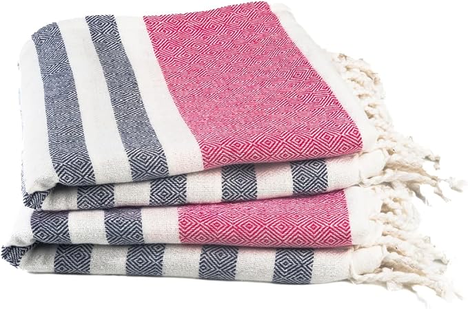 Cotton Turkish Beach Towel by 9Threads