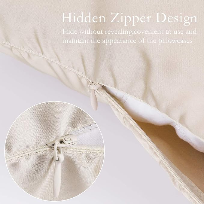 JOGJUE 2 Pack 100% Mulberry Silk Pillowcases, Standard Size - Image 4