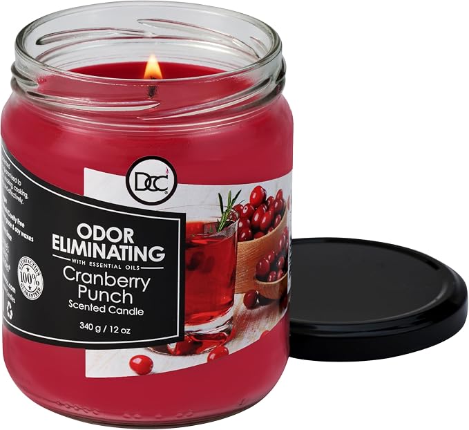 Cranberry Punch Odor Eliminating Highly Fragranced Candle - Image 3