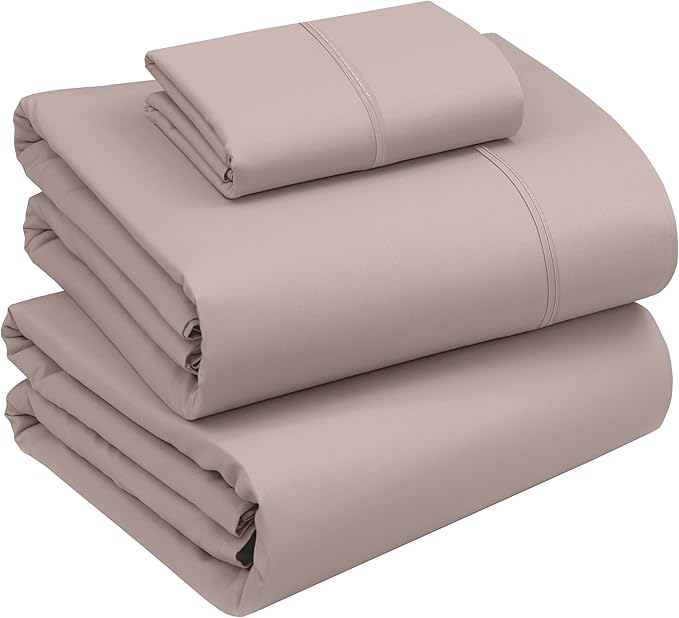RUVANTI 100% Cotton Sheets – Twin Size Percale Bedding, Cooling & Breathable by Ruvanti