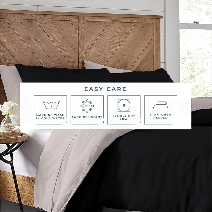 Kotton Culture 3 Pc King Size Duvet Cover Set- 100% Egyptian Cotton 600 Thread - Image 6
