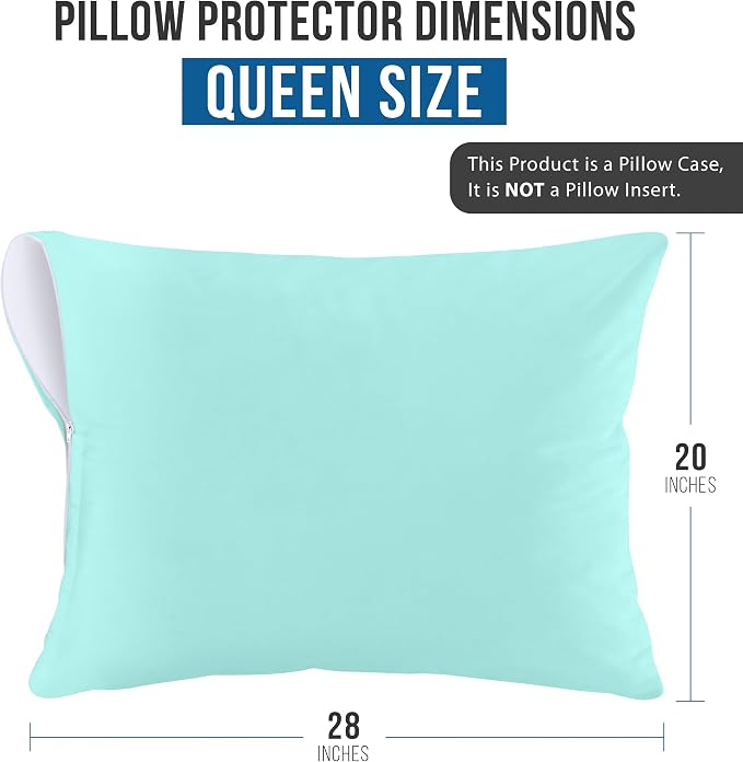 Utopia Bedding Premium 100% Waterproof Pillow Protectors - Image 2