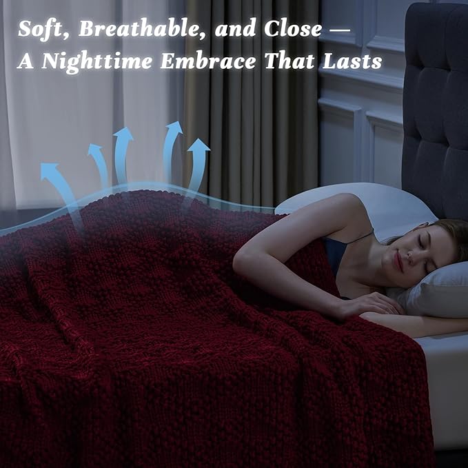 Anysay Knitted Weighted Blanket - Image 3