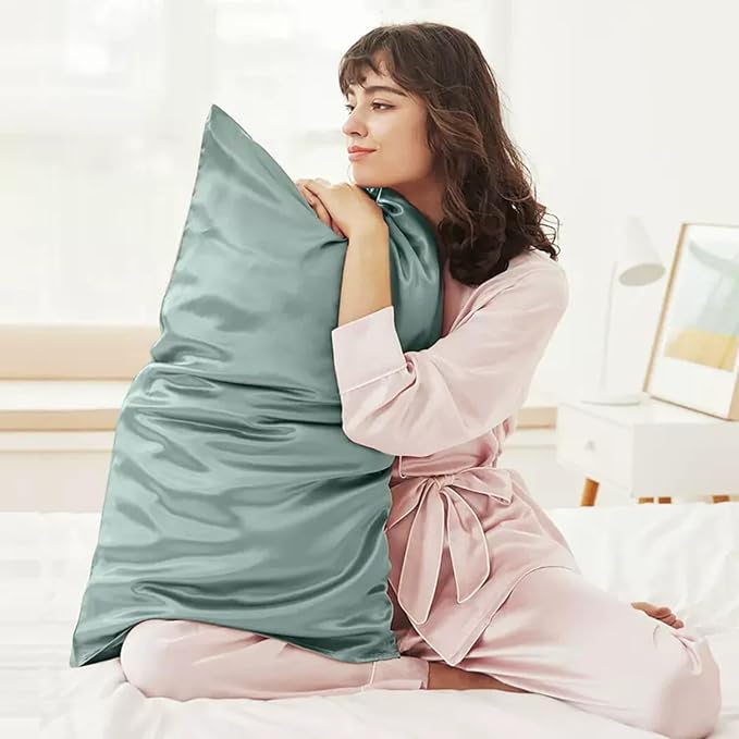 100% Mulberry Silk Pillow Case for Hair and Skin Made in USA, 22 Momme King - Image 2