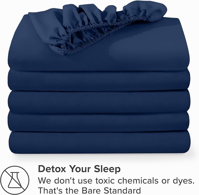 Bare Home 5-Pack Fitted Bottom Ultra-Soft Sheets King - Image 7