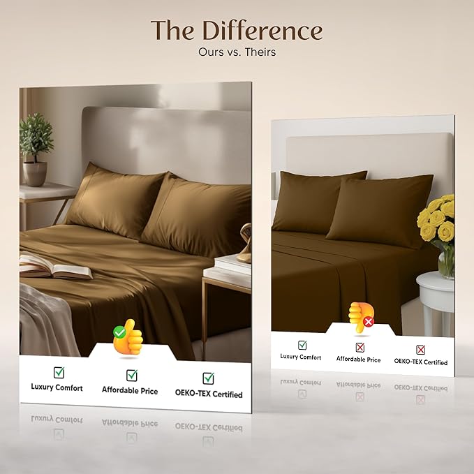 Utopia Bedding Queen Size Sheet Set – 4 Piece Bed Sheets, Soft and Breathable - Image 6