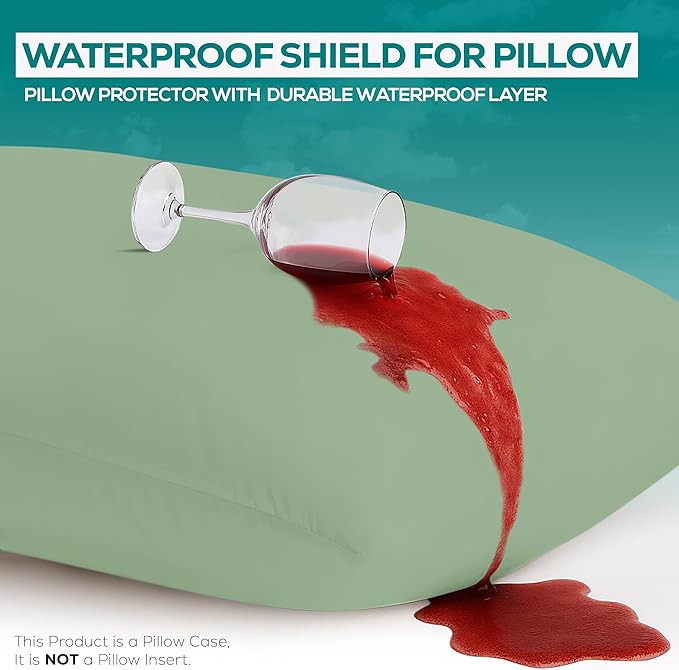 Utopia Bedding Premium 100% Waterproof Pillow Protectors - Image 3