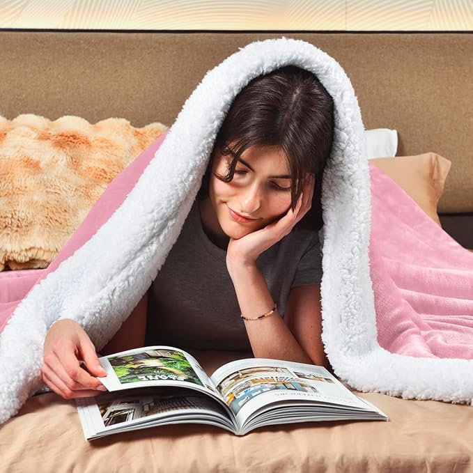 KAWAHOME Sherpa Fleece King Size Blanket - Image 2