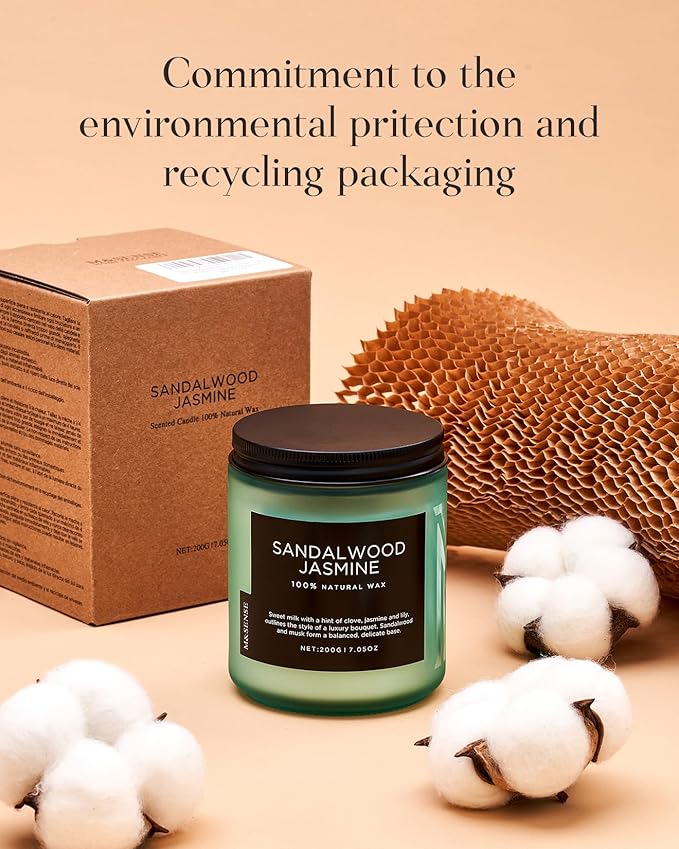 M&SENSE Coffee Scented Candles for Home, 7.05oz Organic Soy Wax, 50 Hours Slow - Image 8