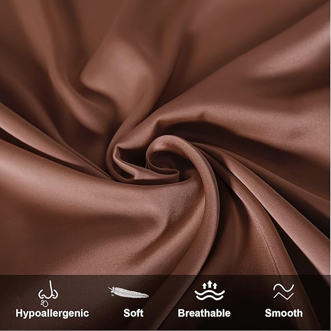 Mulberry Silk Pillowcase for Hair and Skin, King Size Cooling Silk Pillow Case - Image 2