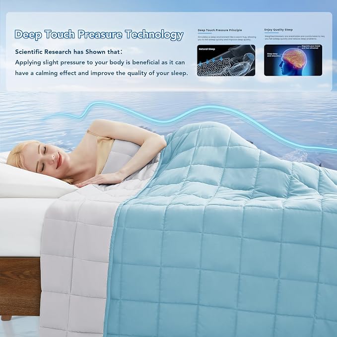 Topcee Weighted Blanket for Adults, Minky Dots Heavy Blanket for Woman - Image 4