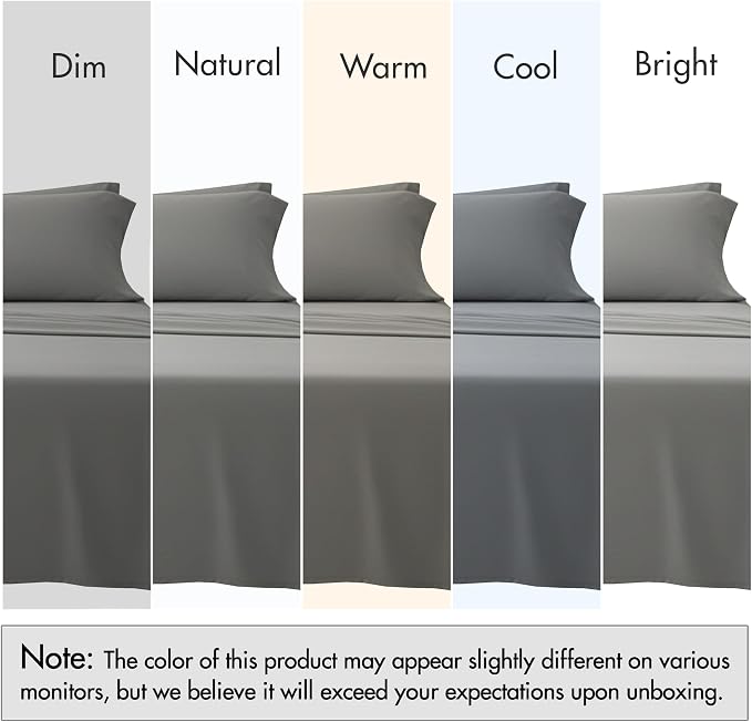 RUVANTI 100% Cotton Sheets – King Size Percale Bedding, Cooling & Breathable - Image 7