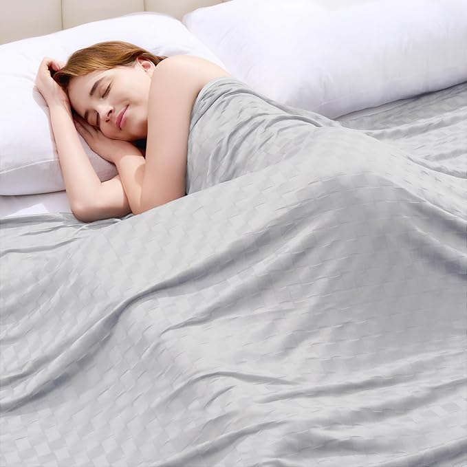 Topcee Cooling Blanket Full Size- 60"x90" Summer Cooling Throw Blanket by Topcee%E2%80%94ForYourGoodSleep