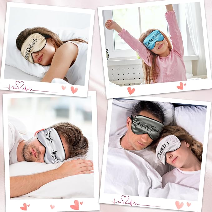 8 Pieces Funny Sleep Mask Silk Eye Mask - Image 5