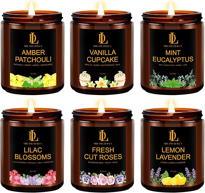6 Pack Candles for Home Scented, Candles Gifts for Women Men, 42oz Soy Candle - Image 8