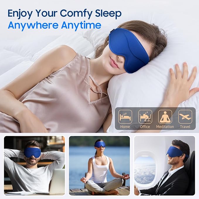 BeHoomi Sleep Mask, Premium Eye Mask - Image 6