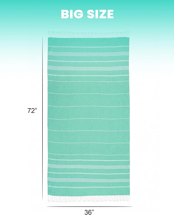 Turkish Beach Towels Swim Towel Long Lounge Chair Accessories Oversized Sand - Image 4