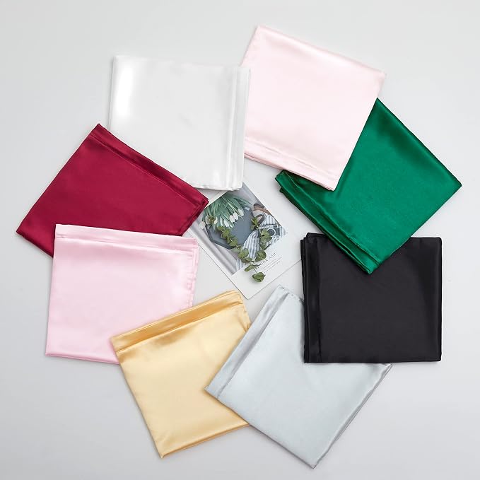 Satin Pillowcases with Zipper （20x36）, King Size Pillowcases Set of 2 - Image 8