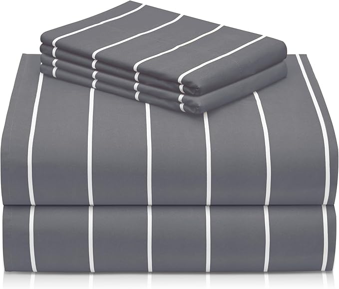 LuxClub 4 PC Queen Size Sheet Set, Breathable Luxury Bed Sheets, Deep Pockets by LuxClub