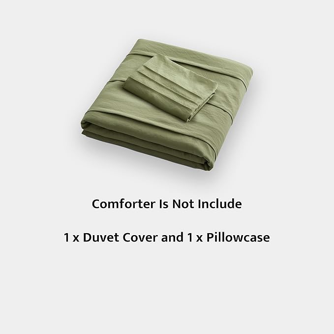 Oli Anderson Sage Green Duvet Cover Twin Size - Image 7