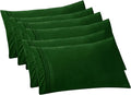 Elegant Comfort 6-PACK Solid Pillowcases 1500 Premium Hotel Quality Microfiber by ELEGANTCOMFORT