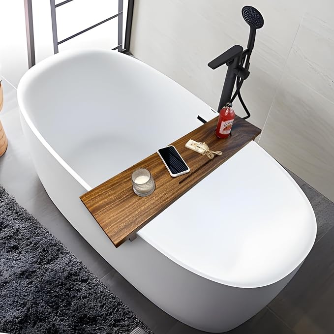 Walnut Bathtub Tray, Luxury Bath Tray - Image 7