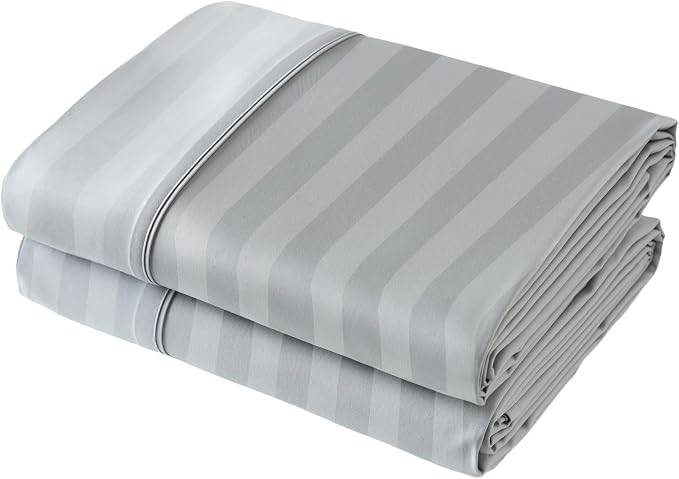 Flat Sheet Only 2 Pack, Full Size 400 Thread Count 100% Egyptian Cotton Flat by ShunjieHome