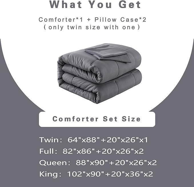 DOWNCOOL Full Size Comforter Sets -All Season Bedding Comforters Sets - Image 6