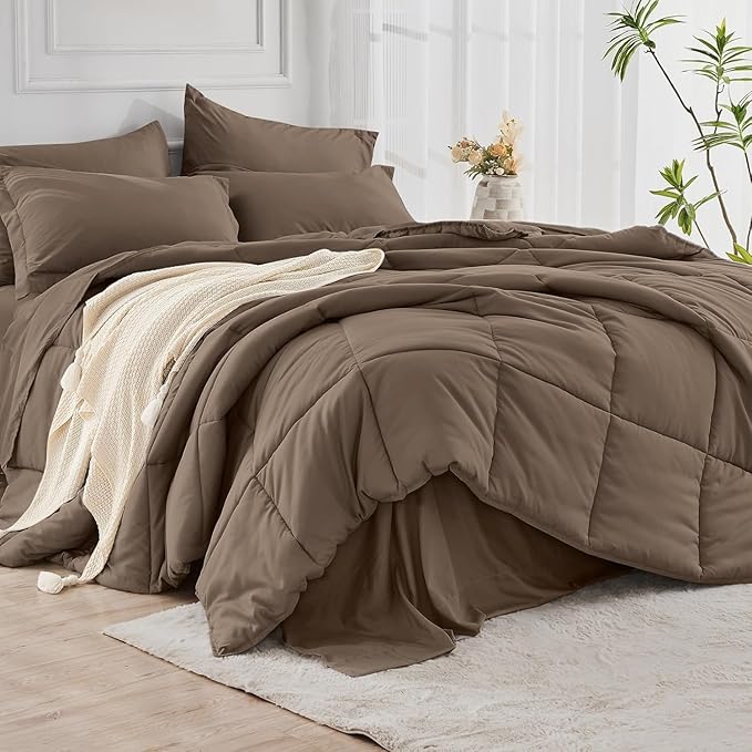 JOLLYVOGUE Full Comforter Set, Ultra-Soft Bed in a Bag Full Size 7 Pieces - Image 8