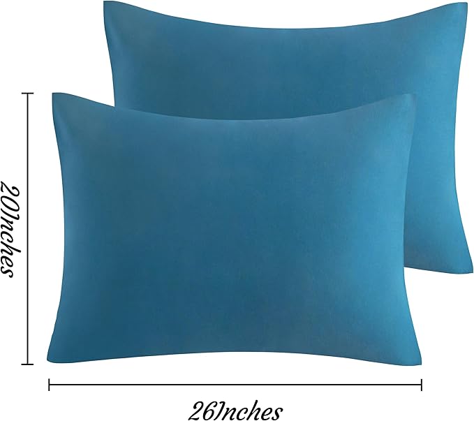 NTBAY Standard Pillow Cases Set of 2, 2 Pack Brushed Microfiber 20x26 Pillow - Image 3