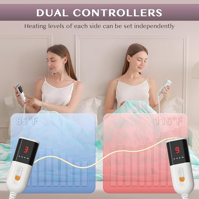VENTIMI Electric Blanket Queen Size, Fast Heating Blanket - Image 4