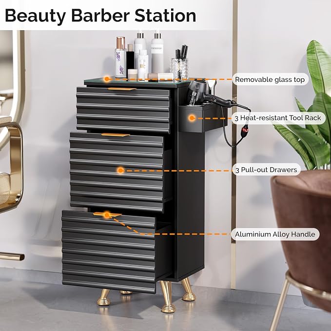 OmySalon Salon Stations for Hair Stylist, Barber Station - Image 3