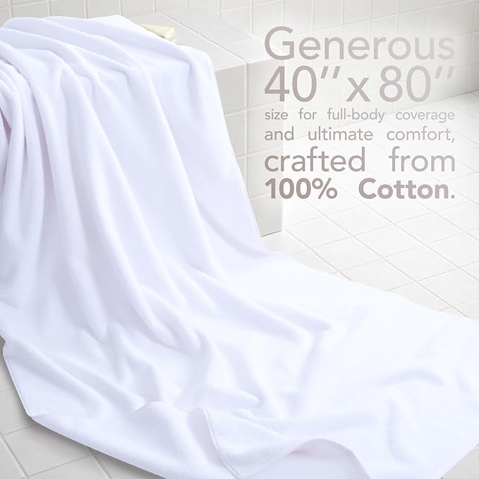American Soft Linen 100% Cotton 600 GSM Turkish 40x80 Oversized Bath Towel Sheet - Image 2