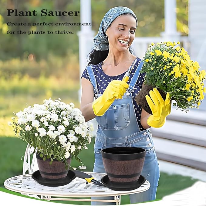 6 Pack of 12 inch Plant Saucer Plant Tray, Plastic Plant Saucer 12 inch - Image 5