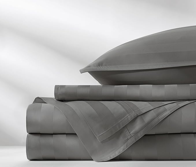 Pure Bamboo Twin Sheets, Genuine 100% Organic Viscose Derived from Bamboo Bed - Image 4