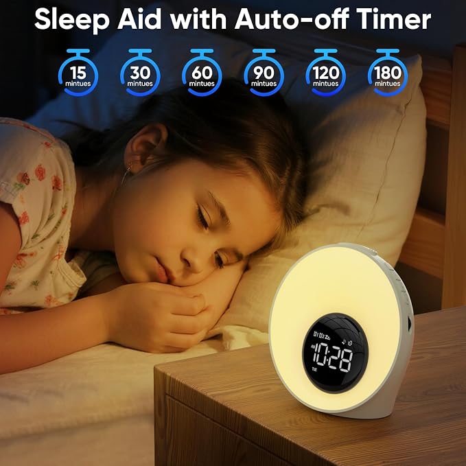 AFEXOA Wake Up Light Sunrise Alarm Clock - Image 6