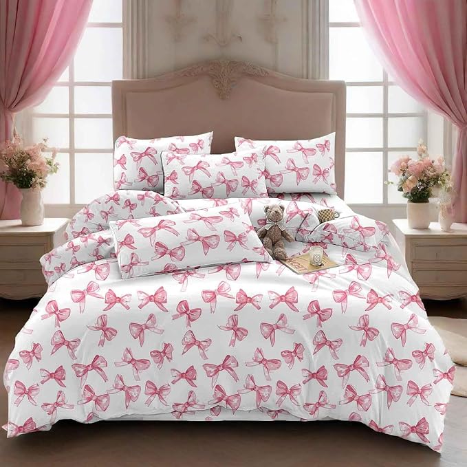 Nanko Queen Size Comforter Set, Modern Romantic Bedroom Decor Bedding Sets in a - Image 3