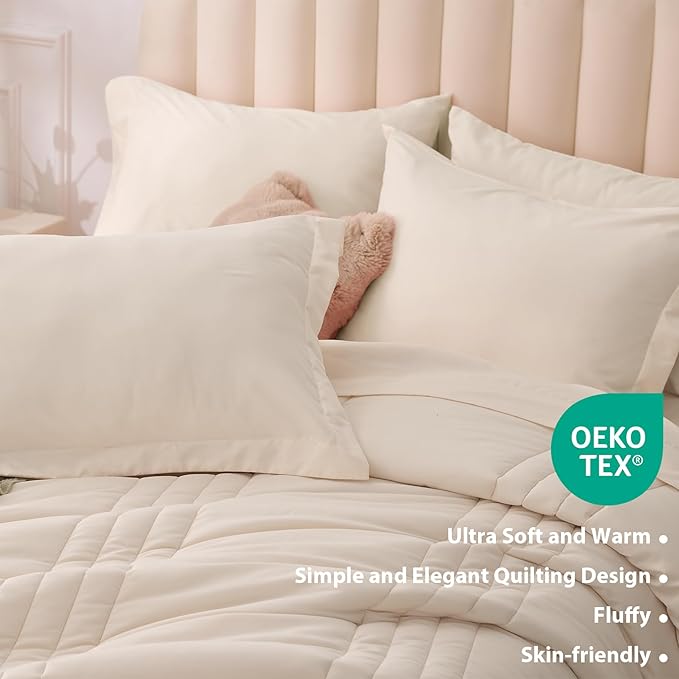 King Comforter Set Beige - Image 5