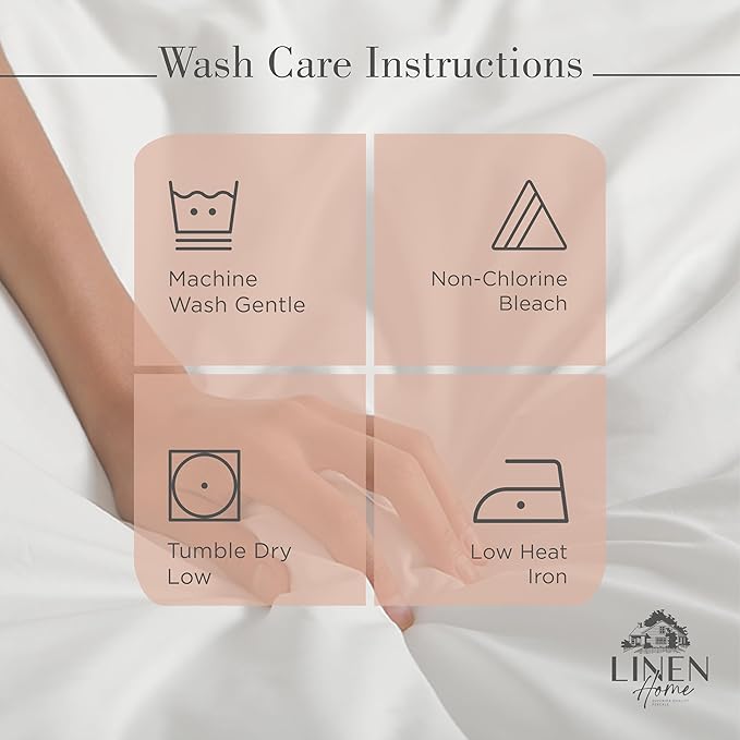 Linen Home 100% Cotton Percale Sheets Queen Size, Tera Clay, Deep Pocket - Image 5