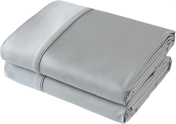 Flat Sheet Only 2 Pack, Twin Size 400 Thread Count 100% Egyptian Cotton Flat by ShunjieHome