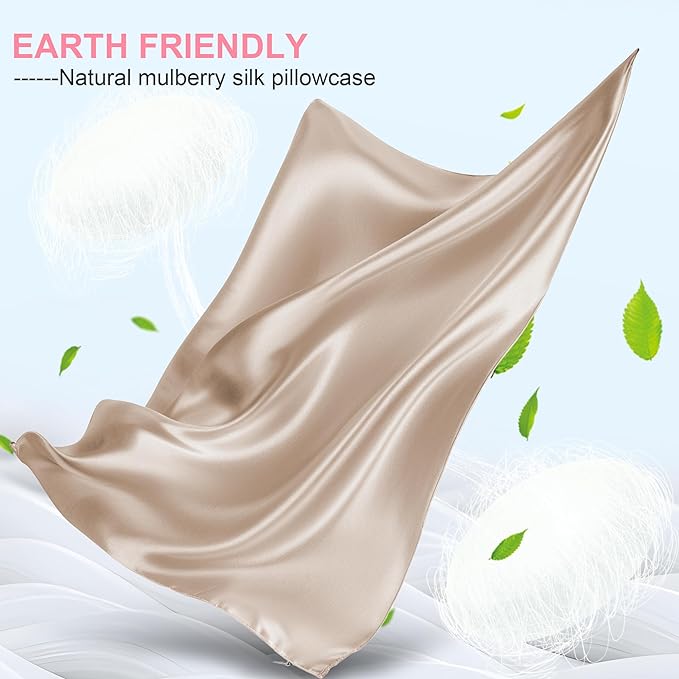 Silk Pillow Cases 2 Pack Standard Size - Image 2