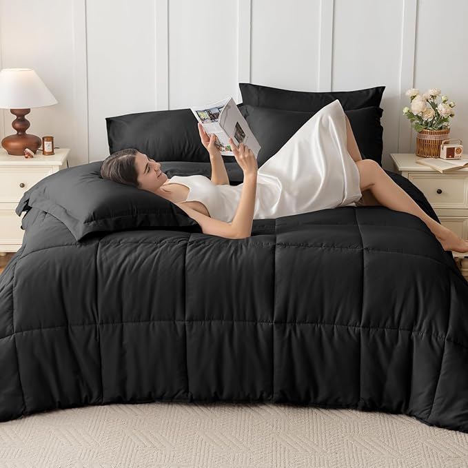 JOLLYVOGUE Queen Comforter Set, Ultra-Soft Bed in a Bag Queen Size 7 Pieces - Image 6