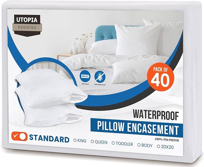 Utopia Bedding Premium 100% Waterproof Pillow Protectors by UTOPIABEDDING